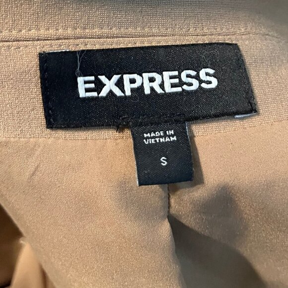 Express Editor Dress Coat Size S in Camel - Picture 4 of 9